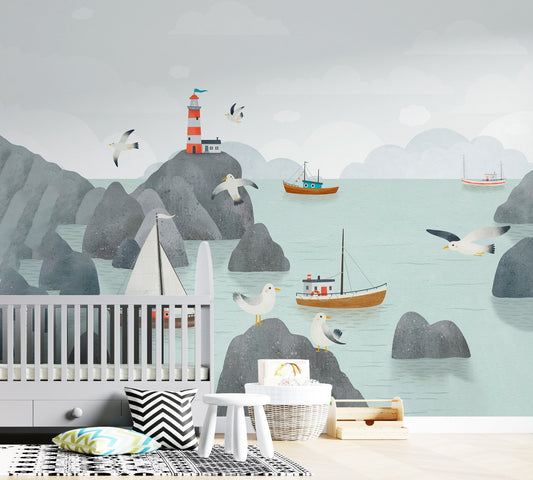 By the sea - Wallab WallpapersKids